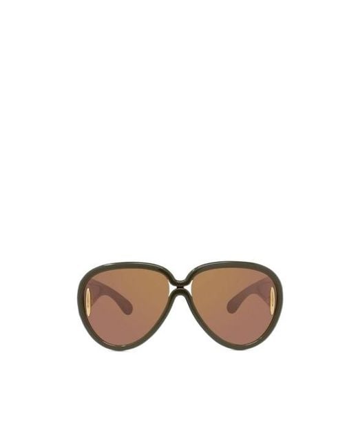 Loewe Brown Pilot Frame Sunglasses for men
