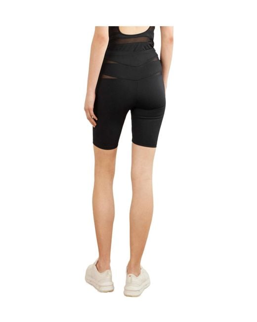 Eres Black Paneled Stretch-Jersey Shorts