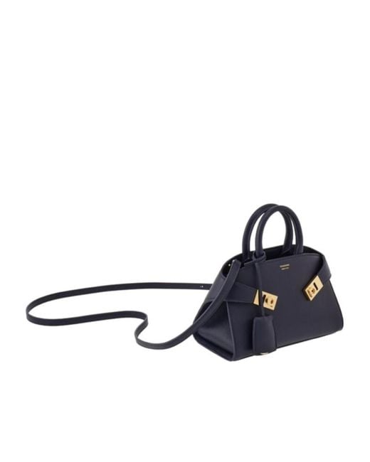Ferragamo Blue Ferragamo Hug Mini Bag