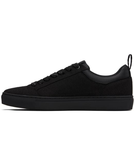 Boss Black Lace-Up Low-Top Sneakers for men