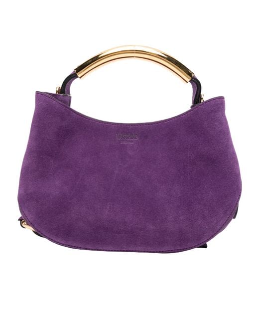 Moschino Purple Single-Handle Shoulder Bag