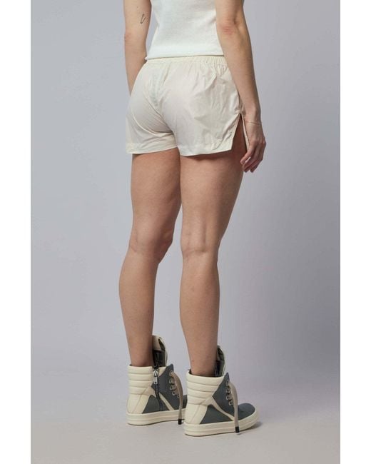 Rick Owens Natural Drawstring Fog Boxers Shorts