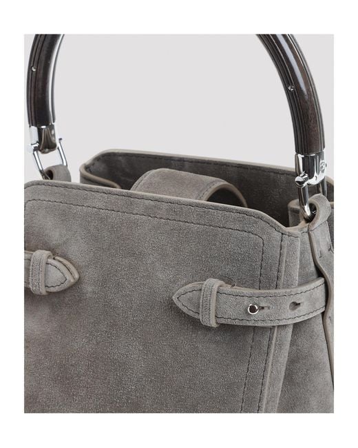 Ralph Lauren Gray Ralph Suede Bucket Bag