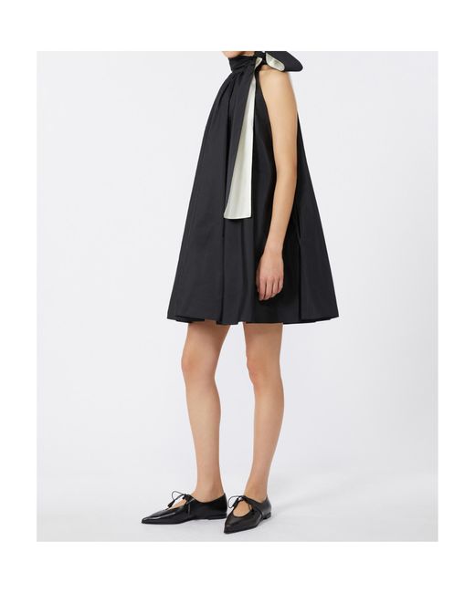 Max Mara Black Pianoforte Beber Sleeveless Mini Dress