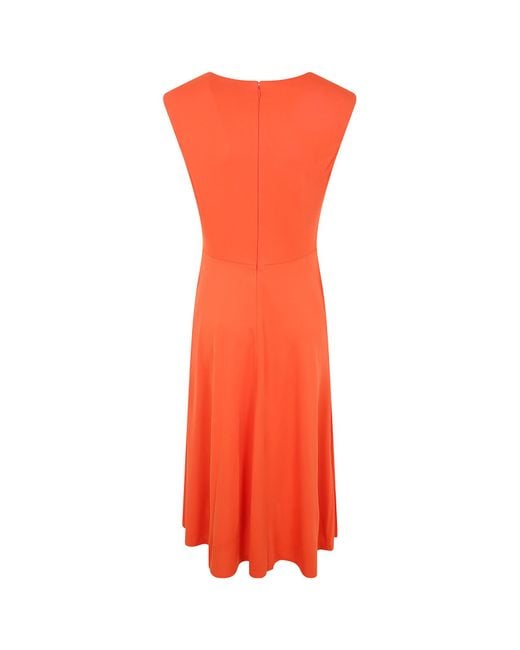 Ralph Lauren Red Lauren Twist-Front Jersey Dress