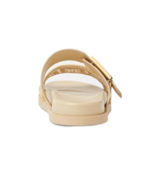 Fendi Metallic Feel Ff Braided Double-Band Slides