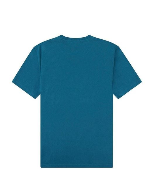 Just Cavalli Blue V-Collar Short-Sleeved T-Shirt for men