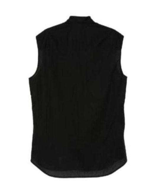 Ann Demeulemeester Black Dorian Sleeveless Shirt for men