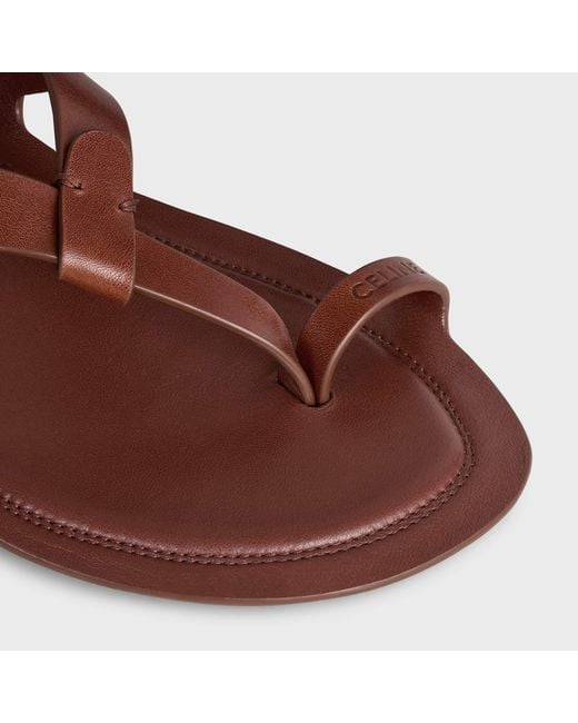 Céline Brown Onyx Thong Sandal