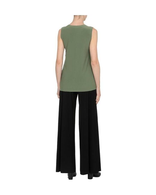 Norma Kamali Green Sleeveless Crewneck Top