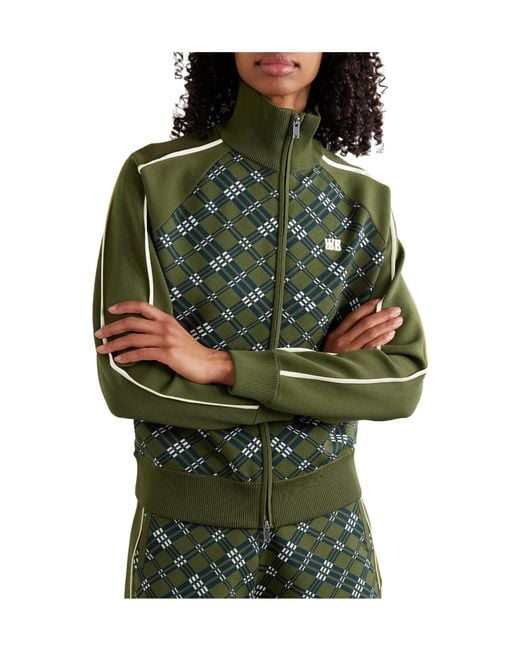 Wales Bonner Green Embroidered Stripes Jacquard-Knit Track Jacket