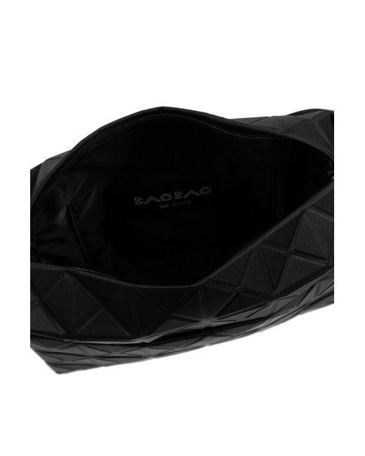 Issey Miyake Black Geometric-Pattern Shoulder Bag