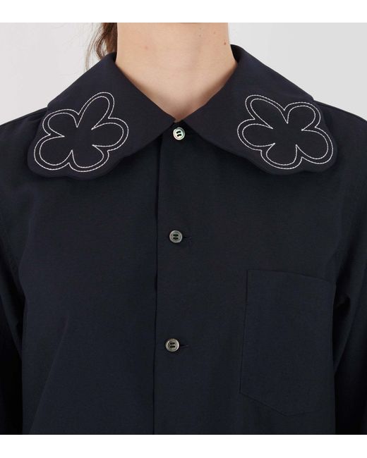 Comme des Garçons Blue Flower Shirt