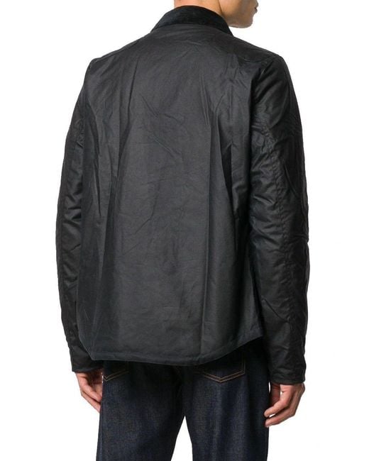 Barbour Black Reelin Waxed Jacket for men