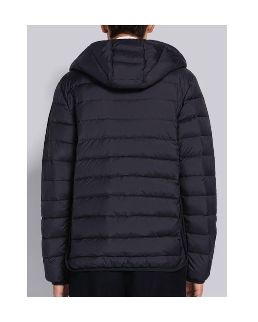 Thom Browne Blue Padded Hooded Down Jacket for men
