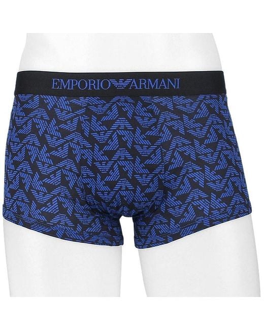Emporio Armani Blue Three-Piece Set Of Logo Underwear for men