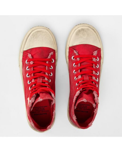 Balenciaga Red Paris High Tops for men