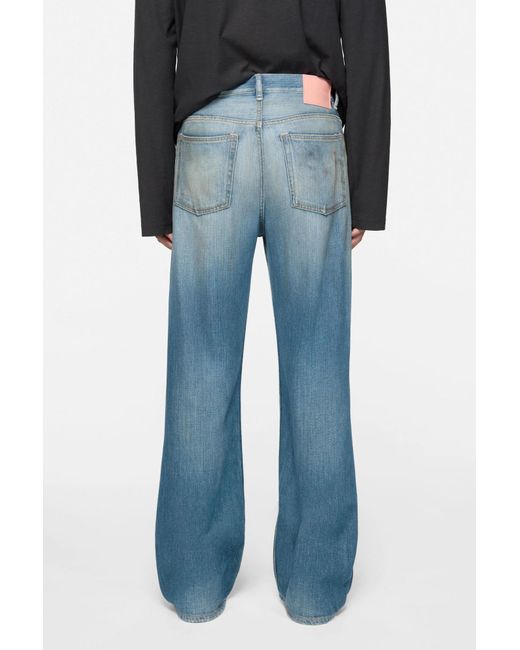 Acne Blue Regular Fit Jeans for men
