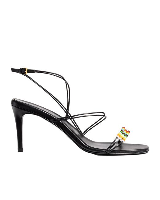 Khaite Metallic Loop Beaded Sandal