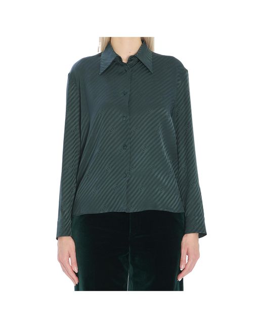 Gucci Green Interlocking Jacquard Shirt