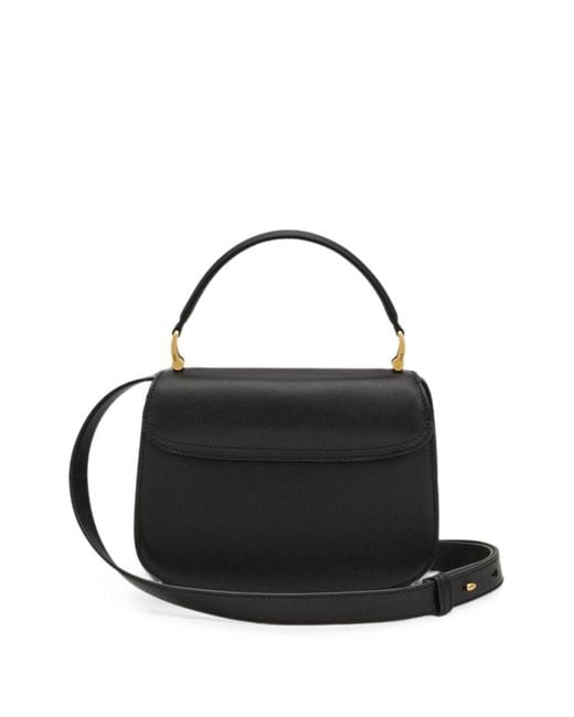 AMI Black Flap Shoulder Bag