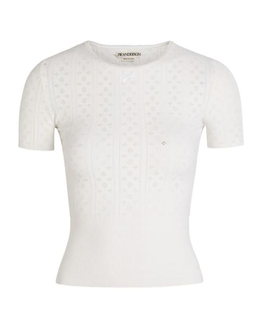 J.W. Anderson White Ribbon Top
