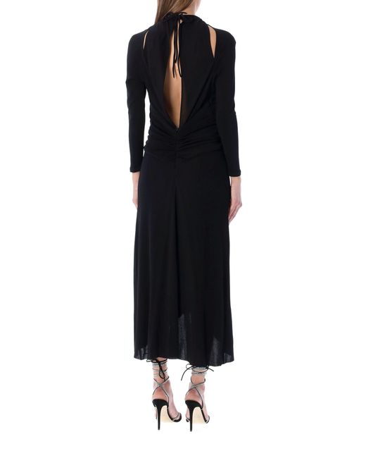 Isabel Marant Black Jadessi Cut-Out Midi Dress