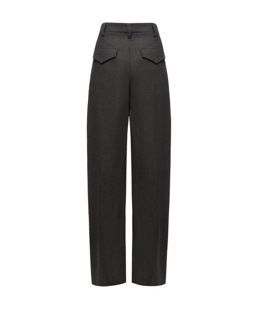 Brunello Cucinelli Black Casual Trousers With Belt Loops