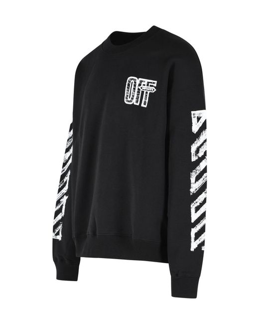 Off-White c/o Virgil Abloh Black Long-Sleeve Sweatshirt for men