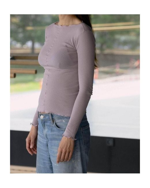 Baserange Multicolor Ruffled-Trim T-Shirt