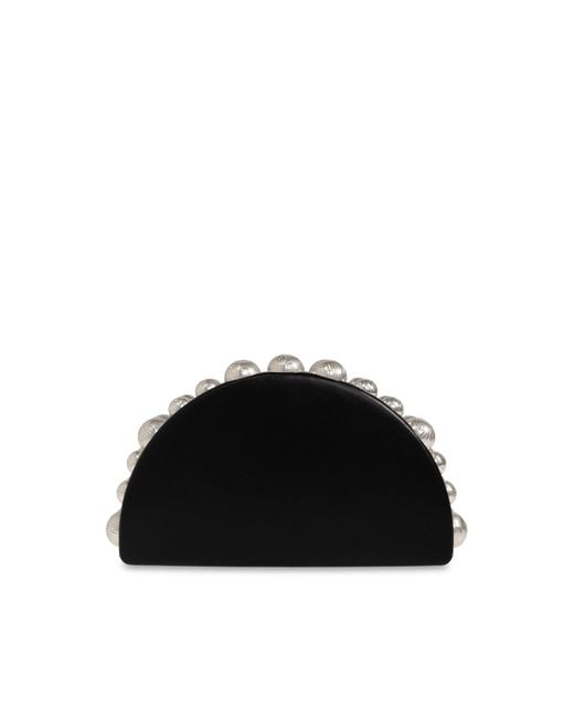 Cult Gaia Black Logo Clutch