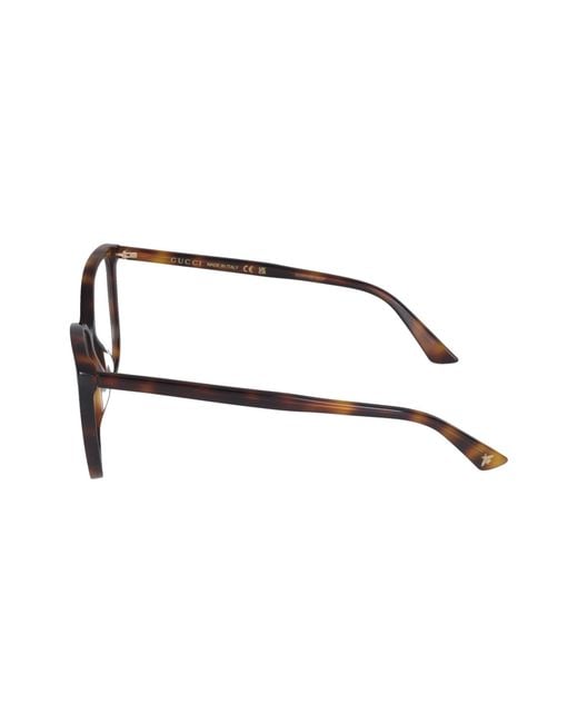 Gucci White Eyewear Square Optical Glasses
