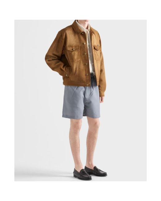 Prada Brown Suede Jacket for men