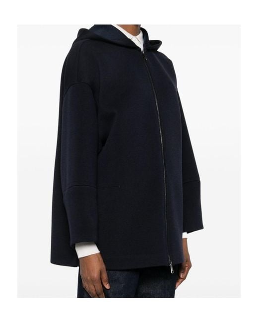 Max Mara Black Zip Hoodie