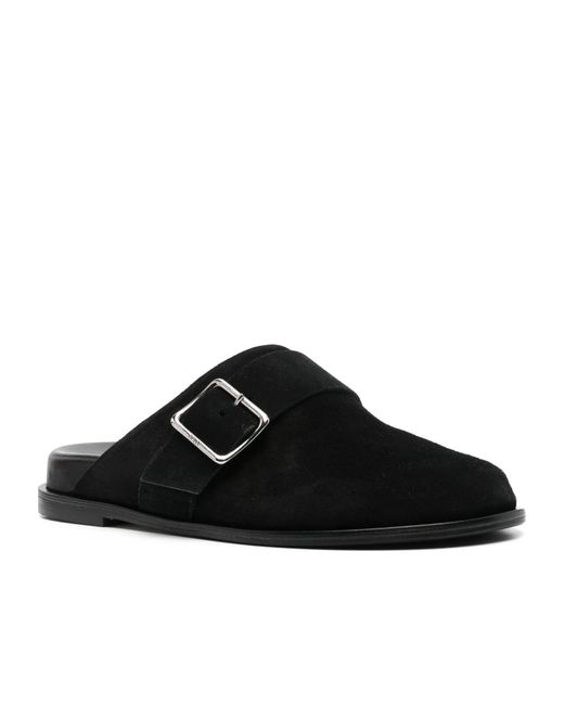 Aeyde Black Finja Mules
