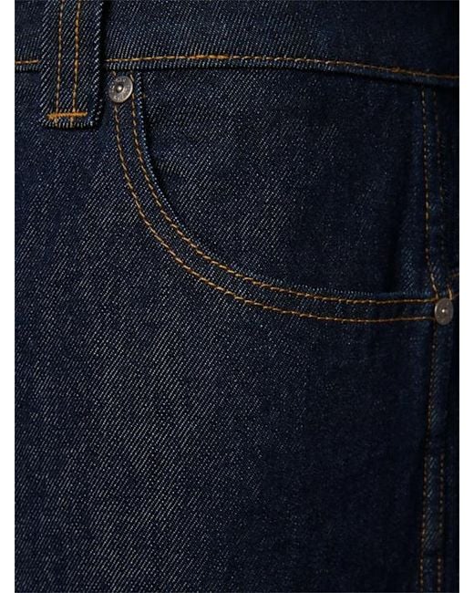 Khaite Blue Winslow Denim Wide Jeans