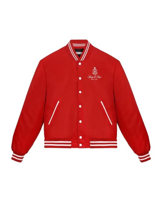 Sporty & Rich Vendome Embroidered Varsity Jacket