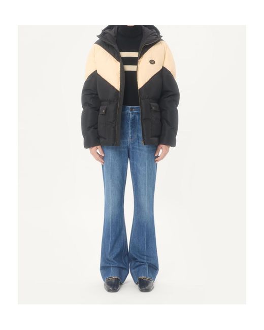 Valentino Black Chevron Zip-Up Hooded Jacket for men