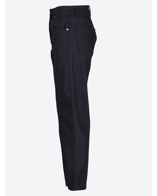 Prada Blue Stretch Denim Five-Pocket Jeans