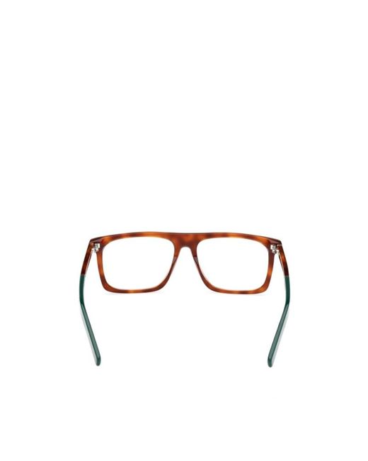 Moncler White Eyewear Rectangle Frame Glasses for men