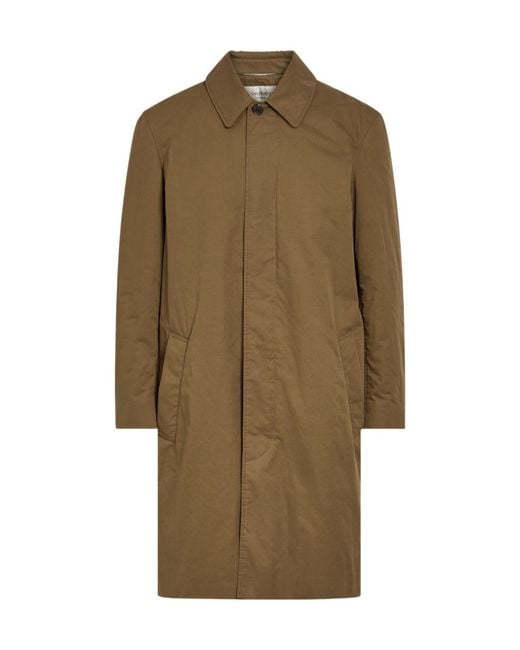 Saint Laurent Natural Quilted Cotton Coat for men