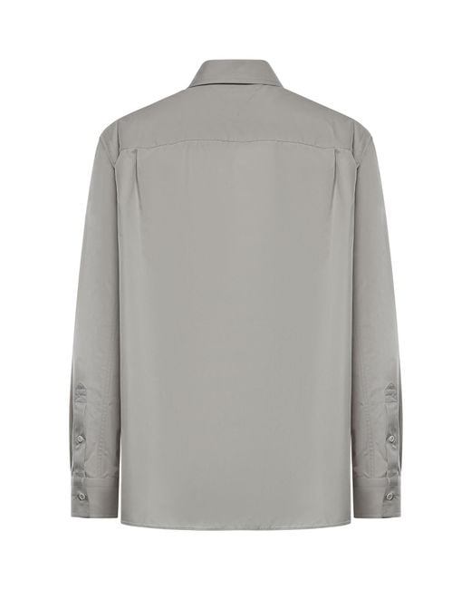 Bottega Veneta Gray Long-Sleeved Shirt for men