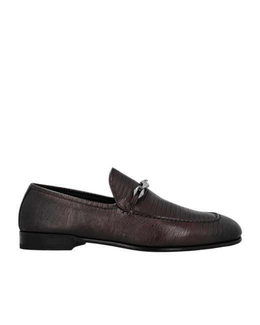 Jimmy Choo Black Marti Marti Reverse Loafers for men