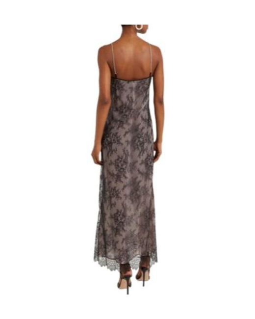 Blumarine Multicolor V-Neck Midi Dress