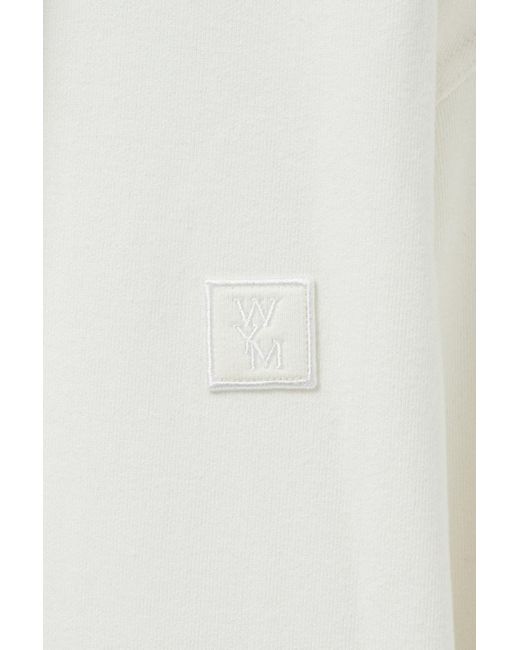 Wooyoungmi White Long-Sleeved Hoodie for men