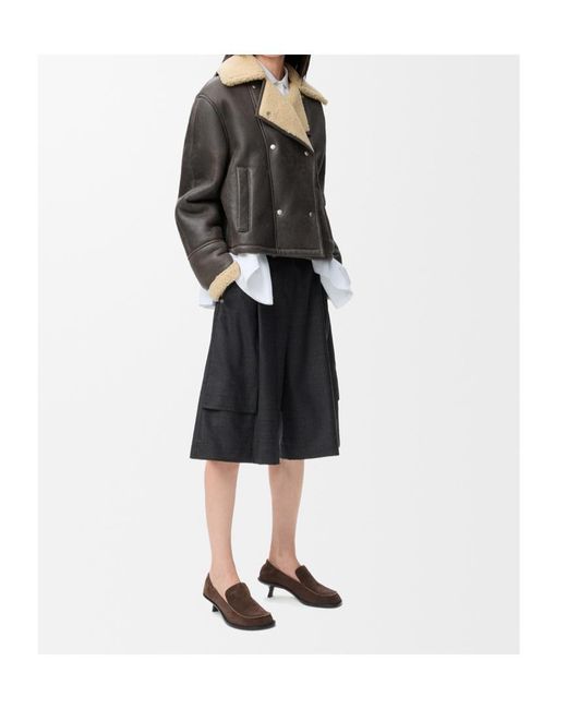 Loewe Black Check-Pattern Cargo Shorts