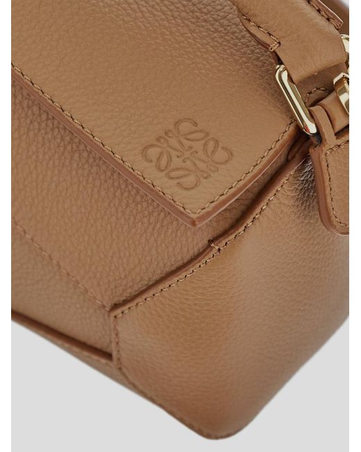 Loewe Brown Puzzle Mini Shoulder Bag
