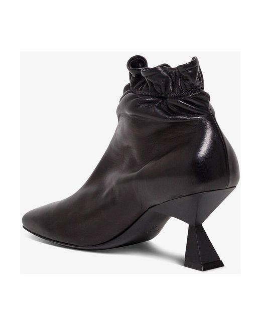 Givenchy Black Square-Toe 75Mm Ankle Boots