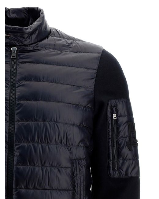 Herno Blue Zip-Up Padded Down Jacket for men