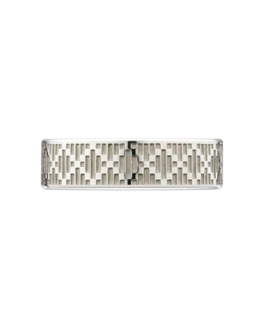 Gucci White Diamante Ring for men